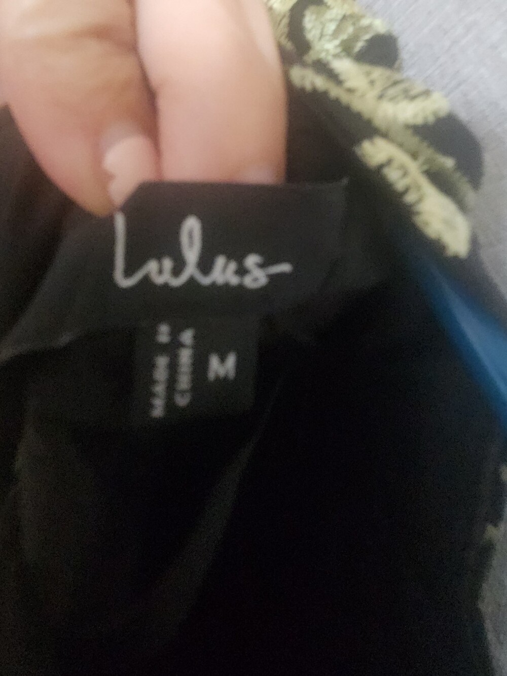 NWT Lulus Fantastic Charisma Black 3D Floral Lace-Up Top Size M - Picture 8 of 10